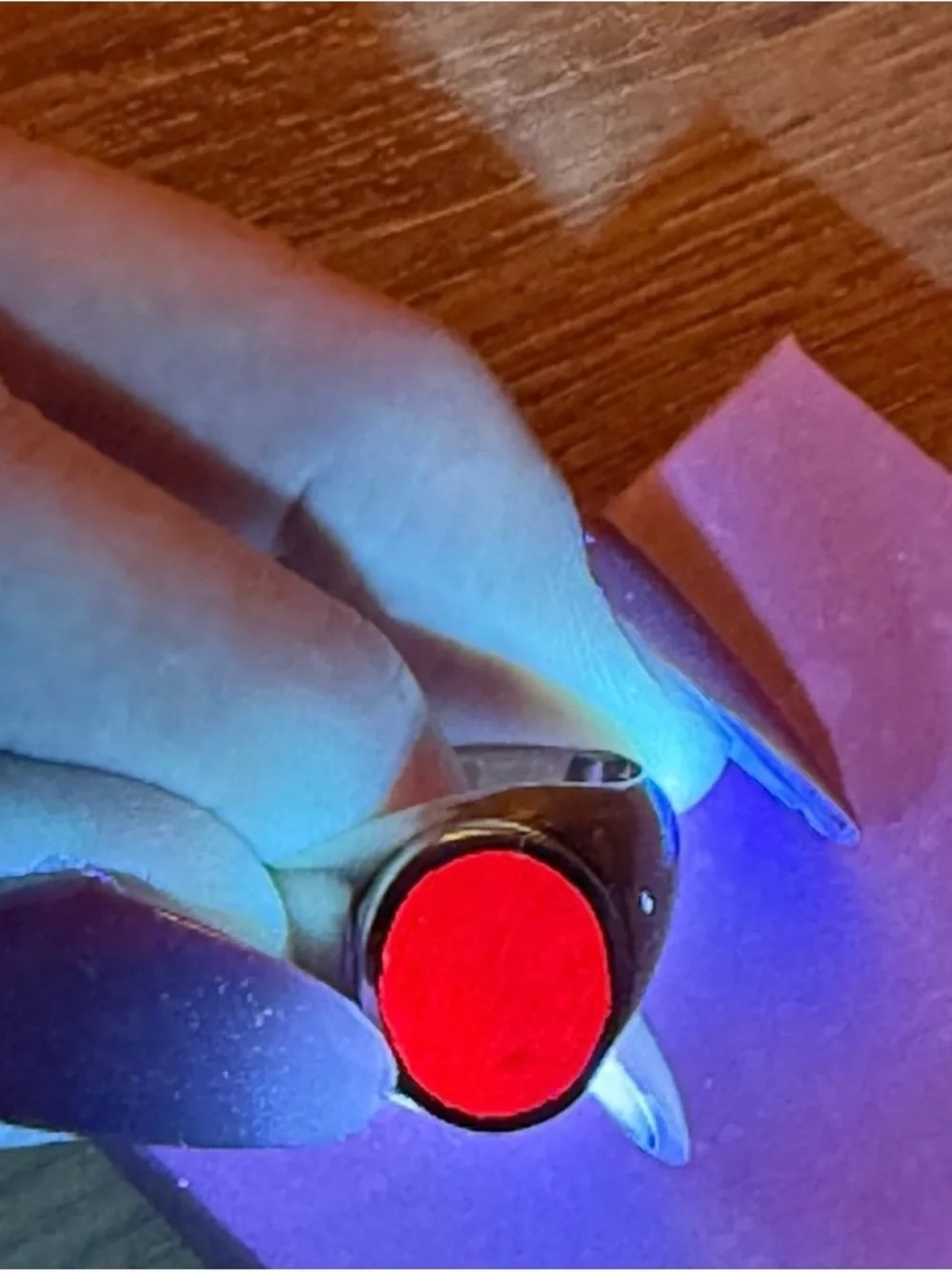 Sterling Silver Ring with Genuine Ruby Stone